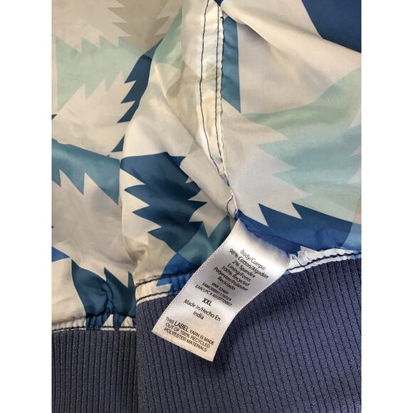 Free Assembly Men Jacket Sz. XXL Twill Harrington Blue EUC Waist Length Casual - Picture 10 of 11